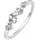 VIVANCE Fingerring VIVANCE "375 Weißgold Zirkonia weiß" Gr. 52, weiß, Fingerringe, Damen, 052 (16,6), Gold, Fingerring