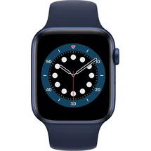 Apple Watch Series 6 GPS 44 mm Aluminiumgehäuse blau, Sportarmband dunkelmarine