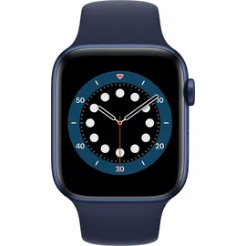 Apple Watch Series 6 GPS 44 mm Aluminiumgehäuse blau, Sportarmband dunkelmarine
