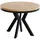WFL GROUP Runder Ausziehtisch 80-130 x 77 cm braun
