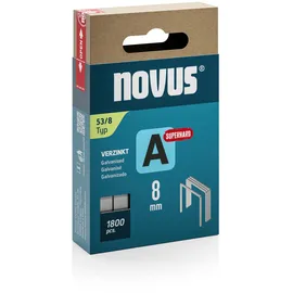 Novus Feindrahtklammern A Typ 53 8 mm 1.800 Stück