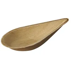 PAPSTAR 25 Fingerfood - Löffel, Palmblatt "pure" 12 cm "Asia"