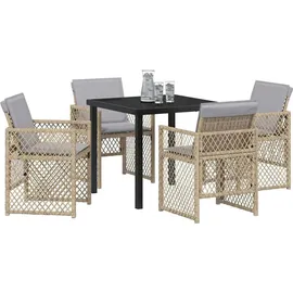 vidaXL Garten Essgruppe 5-tlg. Beige