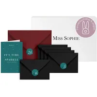 Original Miss Sophie Christmas Countdown 2023 I Nagelfolien für Weihnachten I Nail Wrap Adventskalender I Nagelsticker Limited Edition I Adventsgeschenk für Frauen I Exklusive Weihnachtskollektion