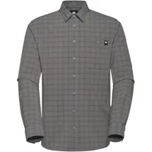 Mammut Lenni Langarmhemd Steel / Black XXL