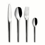 Comas Besteckset Aster Q14 24-tlg., Tafelbesteck mit geometrischen Griffen, Edelstahl 18/10, Spiegelfinish, 6471 - Silber
