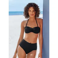 LASCANA Bikini-Hose Scallop Schwarz 44