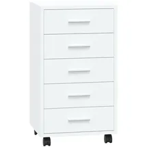 vidaXL Schubladenschrank 48 x 15 x 48 cm weiß