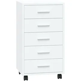 vidaXL Schubladenschrank 48 x 15 x 48 cm weiß