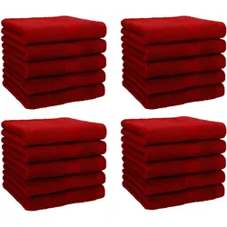 Betz 20 Stück Seiftücher PREMIUM 30x30 cm Farbe rubinrot