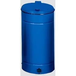 Abfall- und Wertstoffbehälter mit Pedal, für 70 Liter Säcke geeignet, blau