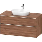 Duravit Waschtischunterschrank wandhängend „D-Neo“ 120 × 66,4 × 55 cm Nussbaum Natur