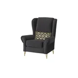 Sconto Sessel Reybia ¦ schwarz ¦ Maße cm B: 95 H: 112 T: 92.0