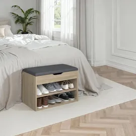 Tectake Jasmina 60 x 30 x 43,5 cm holz hell/eiche sonoma