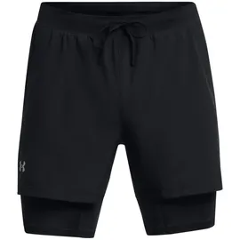 Under Armour Launch 5'' 2in1 Laufshorts Herren 001 black/black/reflective XL