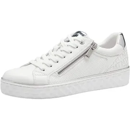 Marco Tozzi Sneaker Damen Weiß/Silber 36