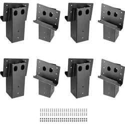 VEVOR Plattformhalterungen Halterungen passend für 88,9x88,9mm Bauholz 8er-Set