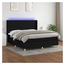 vidaXL Boxspringbett 180 x 200 cm Schwarz