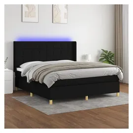 vidaXL Boxspringbett 180 x 200 cm Schwarz