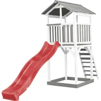 Axi Beach Tower Spielturm mit Rutsche Sandkasten ROT Junior