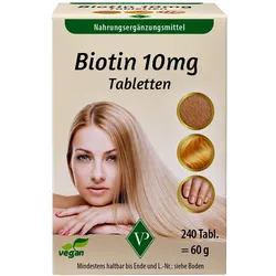 Biotin 10 Mg Hochdosiert Vegan Tabletten