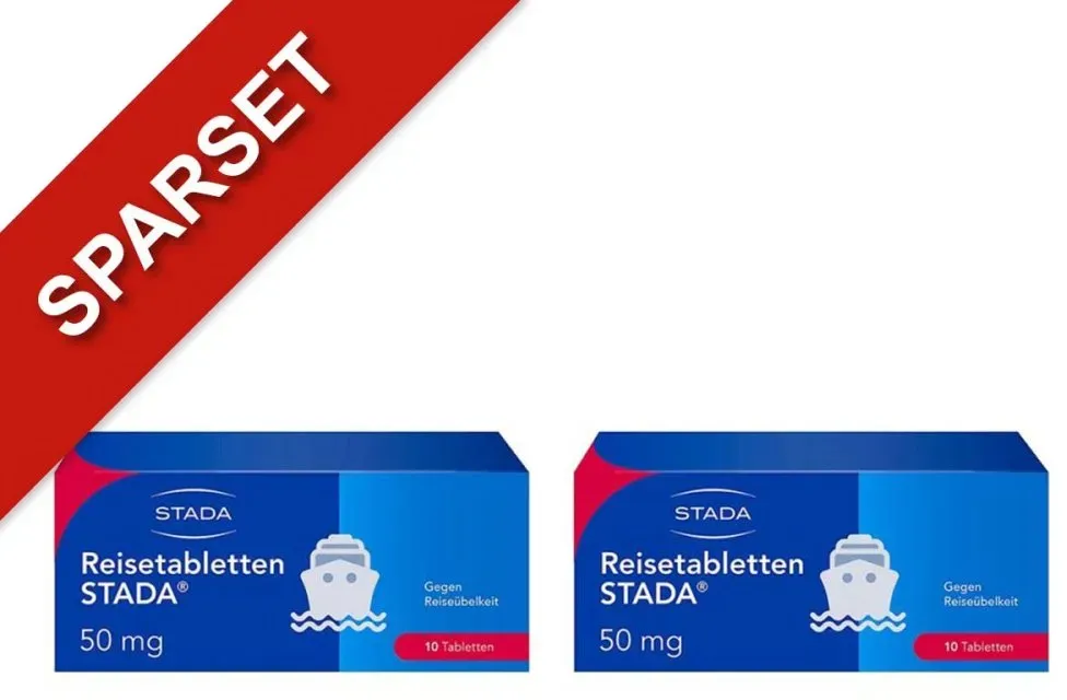 Reisetabletten STADA 50mg Dimenhydrinat bei Reiseübelkeit