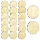 Relaxdays Zahnfee Münze 20er Set Gold