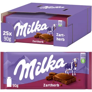 MILKA Zartherb Schokolade 25 Packungen 90 g