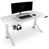 Ultimate Setup Ultimate Setup® Gaming Tisch höhenverstellbar elektrisch weiß, Gamer Tisch, Gaming Schreibtisch, Gaming Desk, Gaming Tisch 180x80 cm, Gaming Room
