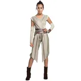 Star Wars Rubie's Rey-Kostüm für Damen, Deluxe-Rey-Kostüm, Größe L, Brustumfang 101,6–106,7 cm, Taille 88,9–96,5 cm, Schrittlänge 76,2 cm - M