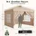 Sekey Faltpavillon 3 x 3 m inkl. 4 Seitenteile Taupe