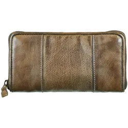 Bull Hunt Zip Wallet-Desert Green Geldbörse
