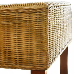 vidaXL Esszimmerstühle Natur Rattan Braun : Farbe - Braun 1, Größe - 6 Stk.