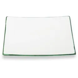 Gmundner Keramik Grüner Rand, Dessertteller Trend (20x20cm)