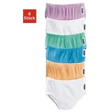 PETITE FLEUR Slip (Packung, 6-St) bequemer Basic, angenehm zu Tragen blau|bunt 128