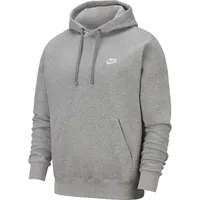 Nike Sportswear Club Fleece Hoodie 063 dk grey heather/matte silver/white XL
