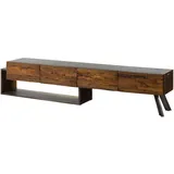 Wolf-Möbel SEVILLA Lowboard 240x40x50 cm Braun Holz