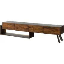 Wolf-Möbel SEVILLA Lowboard 240x40x50 cm Braun Holz
