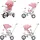 Chipolino Futuro 2 in 1 faltbar, Becherhalter, Musik, Licht, rosa