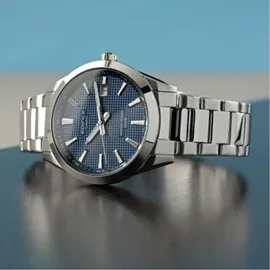 Casio Herrenuhr Edelstahl Blau