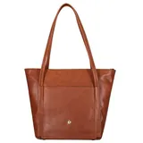 Jekyll & Hide Paris Schultertasche RFID Schutz Leder 36 cm braun