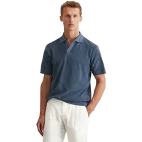 Marc O'Polo Poloshirt aus Baumwoll-Frottee, blau, XXL