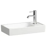 Laufen Meda Handwaschbecken H8151130001141 46x23,5cm, unterbaufähig, ohne Überlauf, ohne Hahnloch, weiß