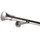 deco-raum Gardinenstange nach Maß 1-Lauf Kegel Ø 25mm edelstahl-optik 450cm