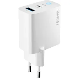 Forever 33W GaN PD QC Ladegerät 1x USB weiß - Weiß