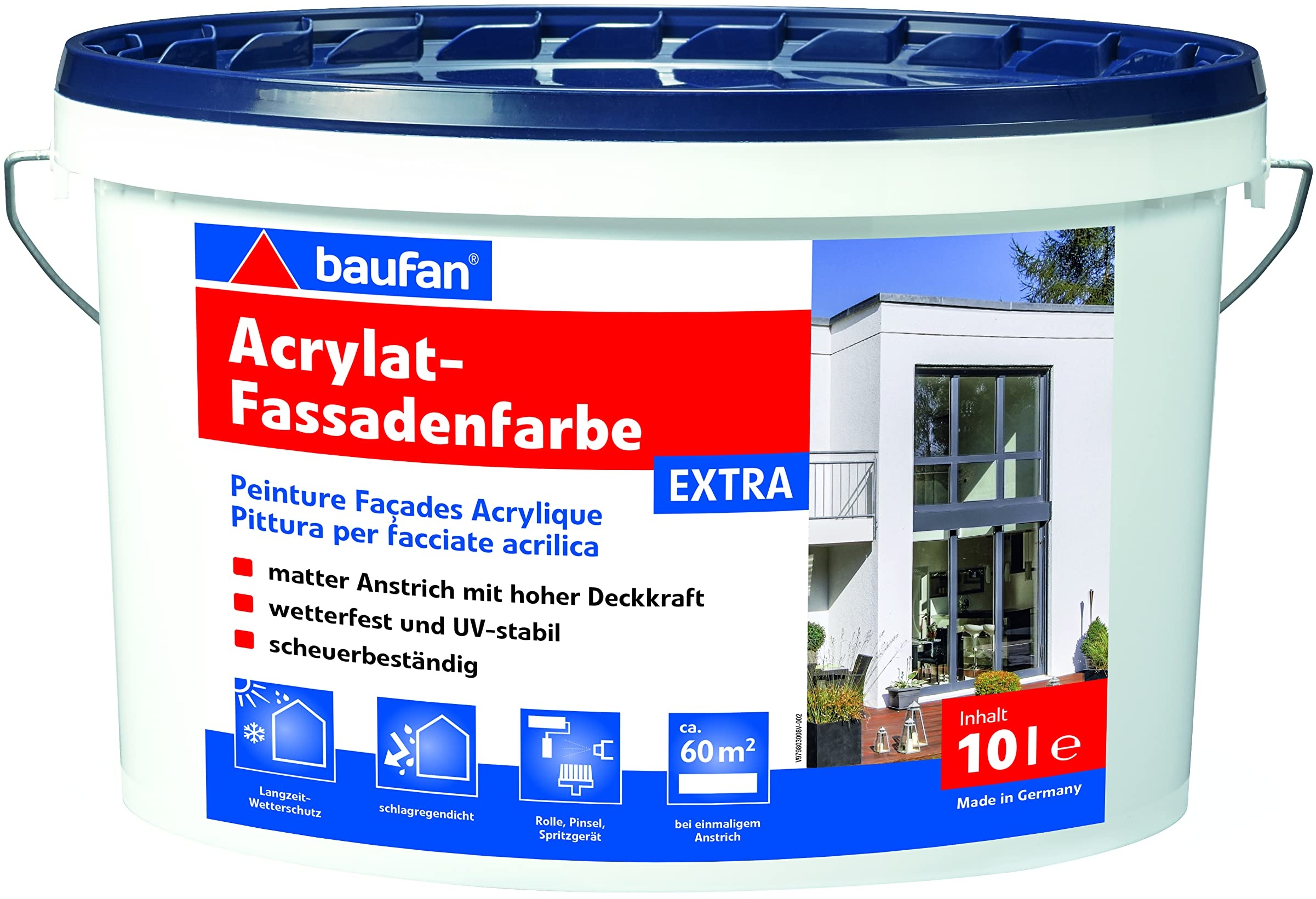 Baufan Fassadenfarbe EXTRA 10l weiß