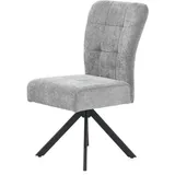 Esszimmerstuhl Polsterstuhl Drehstuhl Küchenstuhl Stuhl modern Chenille Grau