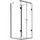BuyLando.Shop Emma U-Form Duschkabine 80 x 180 cm rechts 100 x 180 cm Schwarz/Transparent