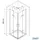 nextrend - gmbh Bernstein DX407 Eckdusche mit Schwingtüren rechts 90 x 90 cm transparent Echtglas