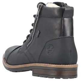 Rieker Winterstiefelette RIEKER, Herren, Gr. 44, schwarz, Lederimitat, Schuhe Winterstiefelette, Schnürboots, Winterboots in schmaler Form, Topseller
